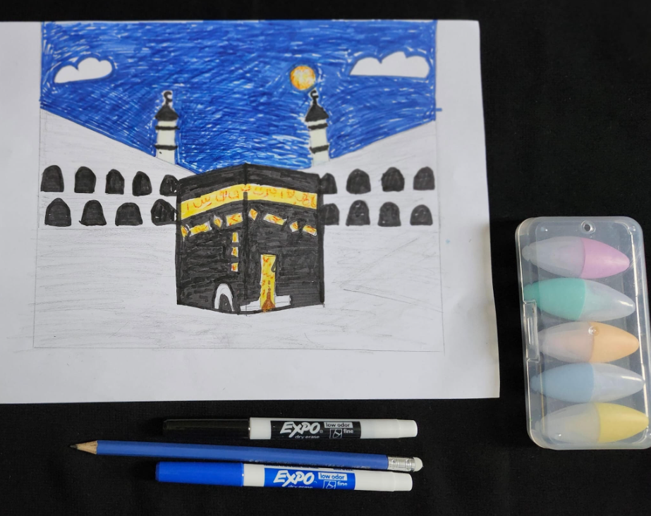 Ka‘bah artwork by Mihraan Ibne Saad