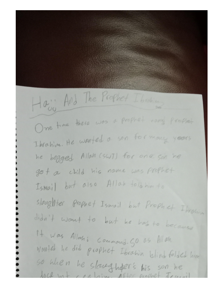 Rafeen Zaman handwritten submission page 3