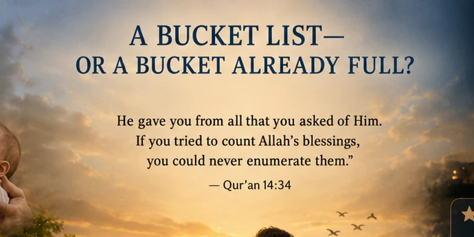 A Bucket List—or a Bucket Already Full? visual
